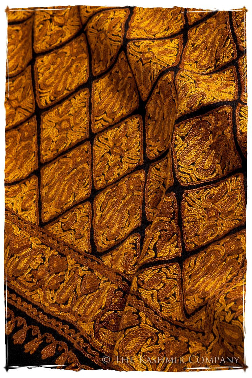 Aztec Mosaïque d'or Paisley Antiquaires Shawl