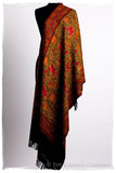 Jardin de Bijoux Rouges Antiquaires Shawl