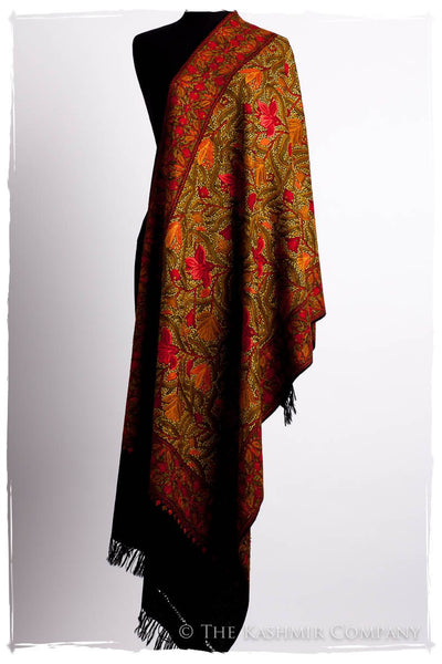 Jardin de Bijoux Rouges Antiquaires Shawl