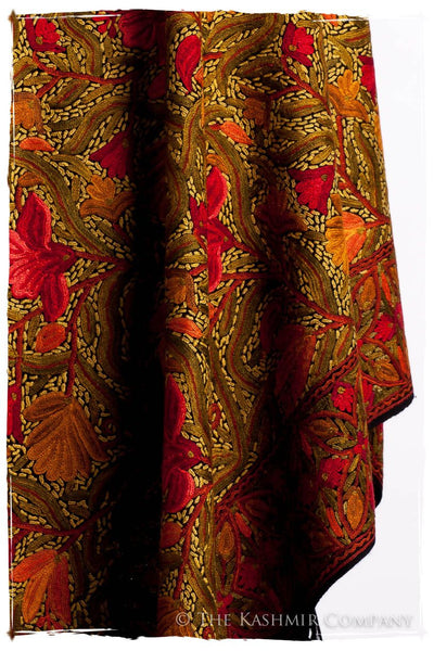 Jardin de Bijoux Rouges Antiquaires Shawl