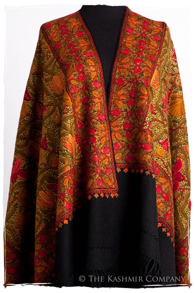 Jardin de Bijoux Rouges Antiquaires Shawl