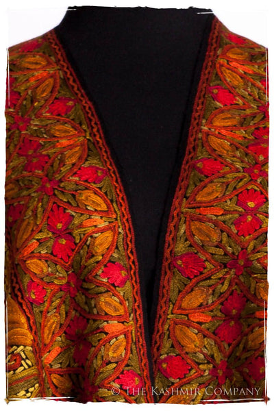 Jardin de Bijoux Rouges Antiquaires Shawl