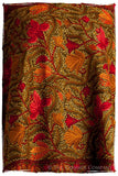 Jardin de Bijoux Rouges Antiquaires Shawl
