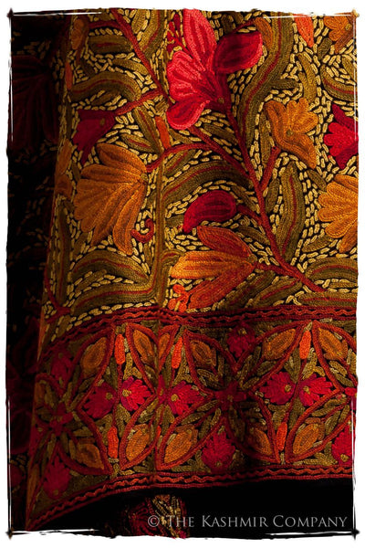 Jardin de Bijoux Rouges Antiquaires Shawl