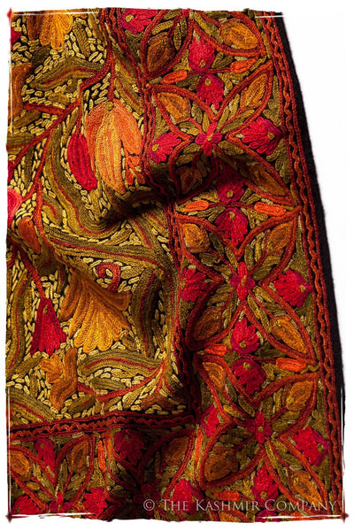 Jardin de Bijoux Rouges Antiquaires Shawl