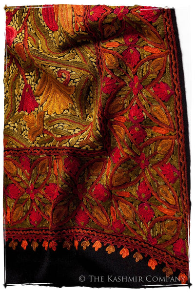 Jardin de Bijoux Rouges Antiquaires Shawl