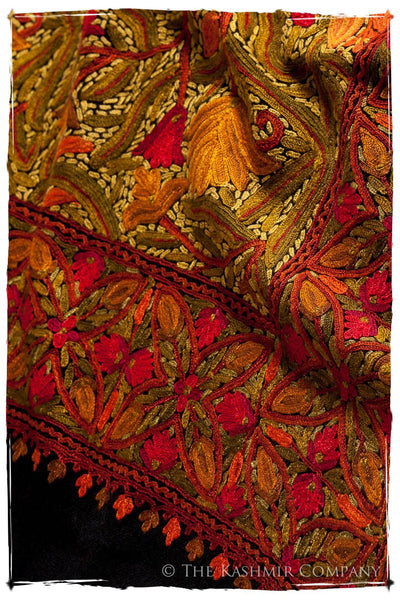 Jardin de Bijoux Rouges Antiquaires Shawl