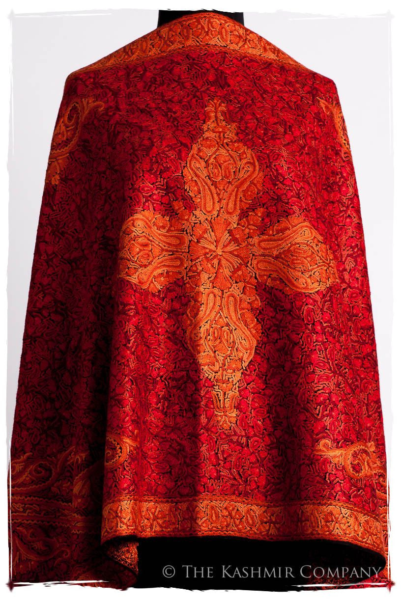 Diamants Rouges Trésor Paisley Antiquaires Shawl