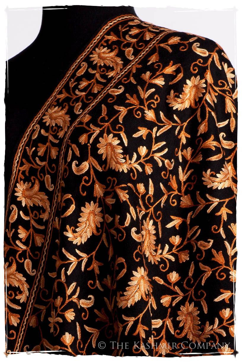 Nuances de Brun Paisley Secret Garden Shawl