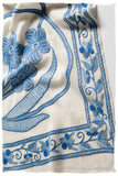 Nuances de bleu de l'ivoire Shawl