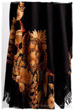 Oiseaux de Paradis Noir Gift Shawl