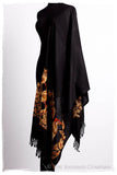 Oiseaux de Paradis Noir Gift Shawl