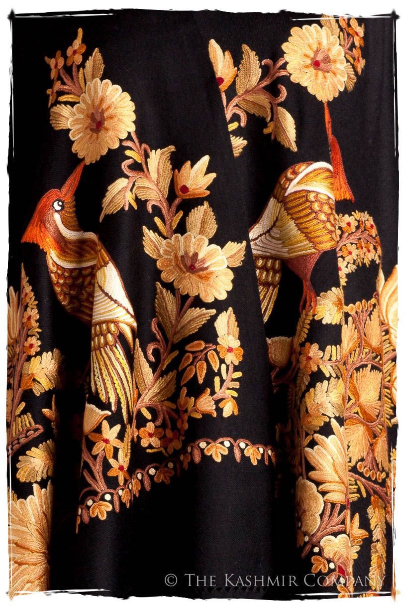 Oiseaux de Paradis Noir Gift Shawl