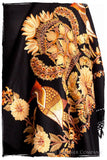 Oiseaux de Paradis Noir Gift Shawl