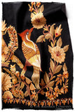 Oiseaux de Paradis Noir Gift Shawl