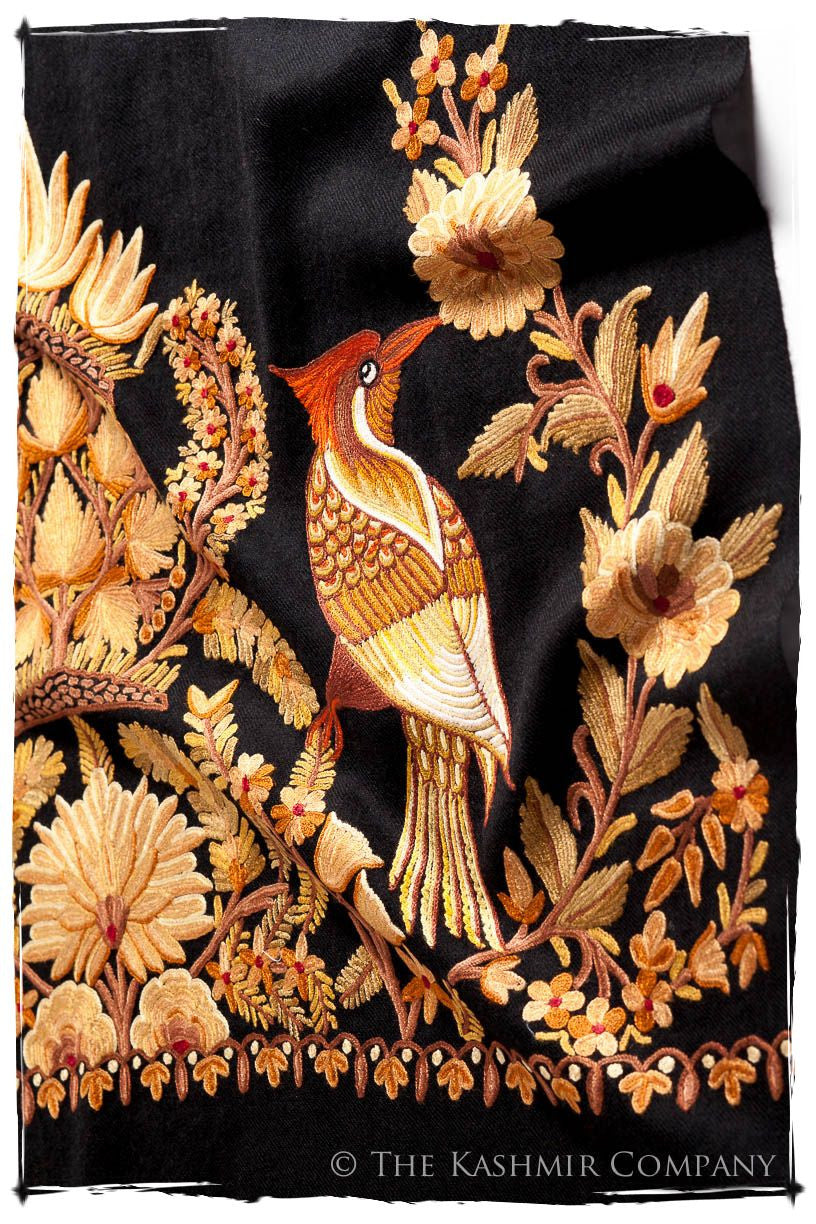 Oiseaux de Paradis Noir Gift Shawl