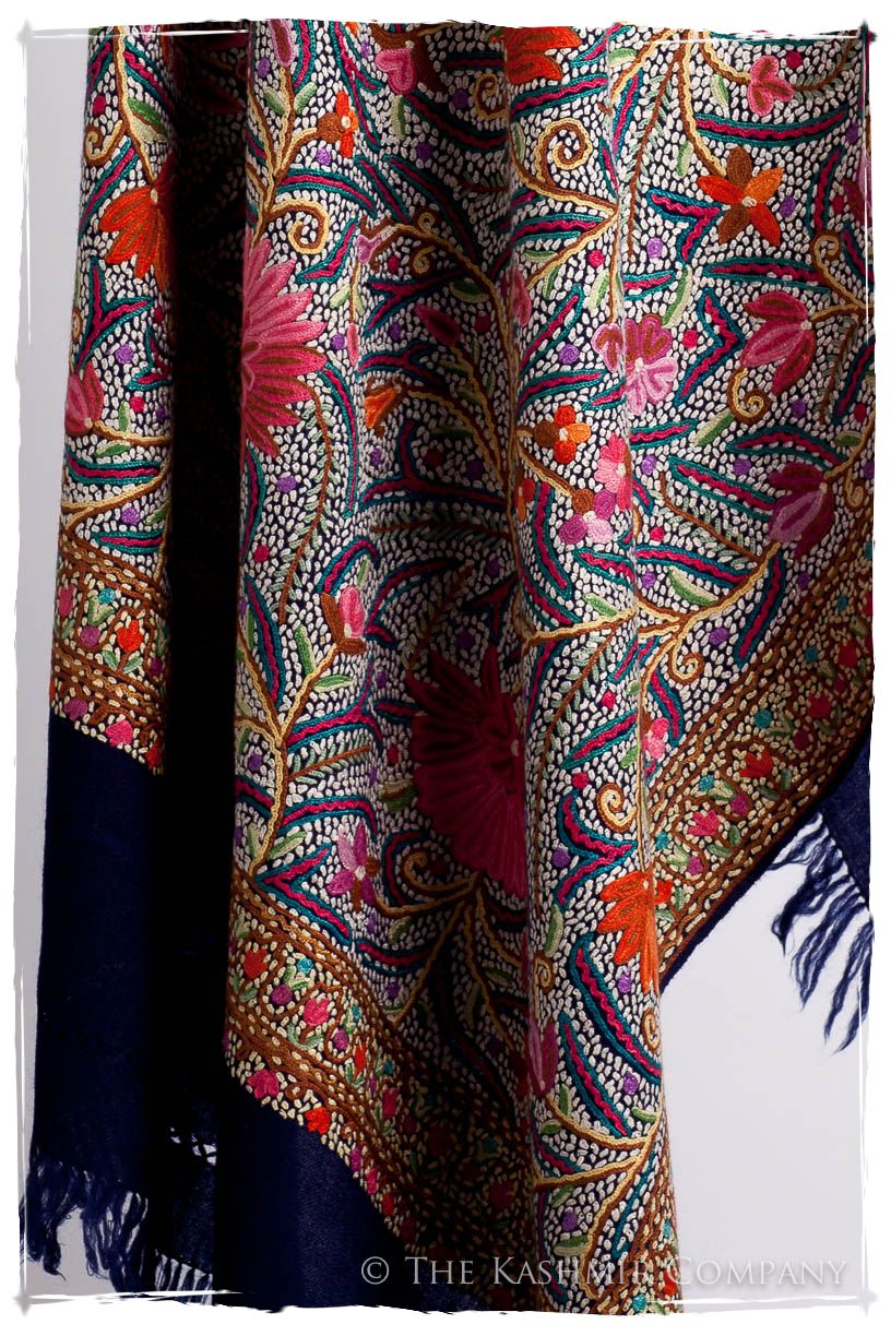 Lotus du lac Cachemire Antiquaires Shawl