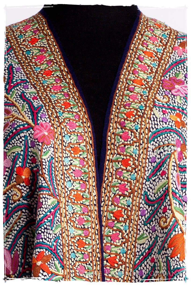 Lotus du lac Cachemire Antiquaires Shawl