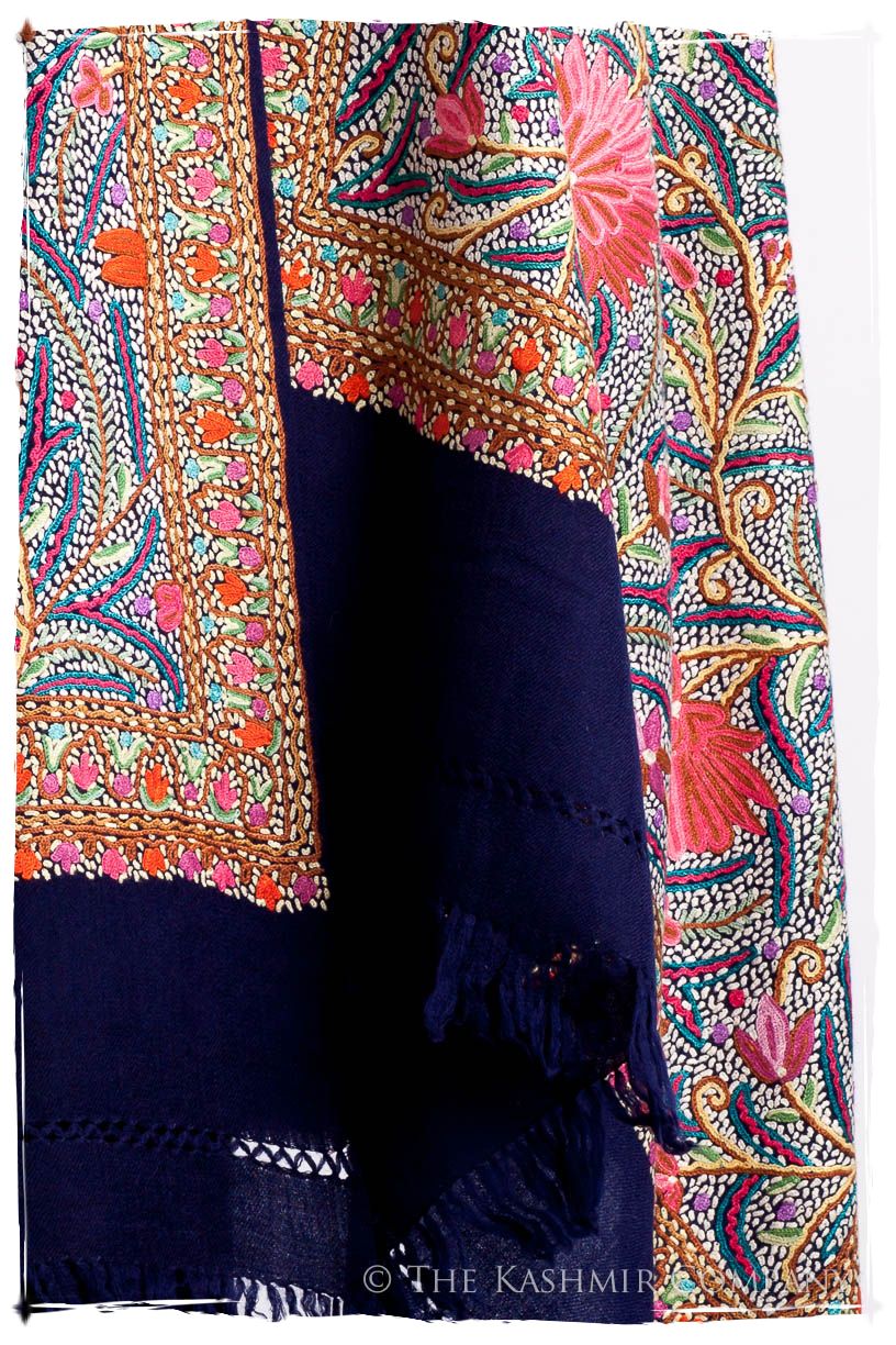 Lotus du lac Cachemire Antiquaires Shawl