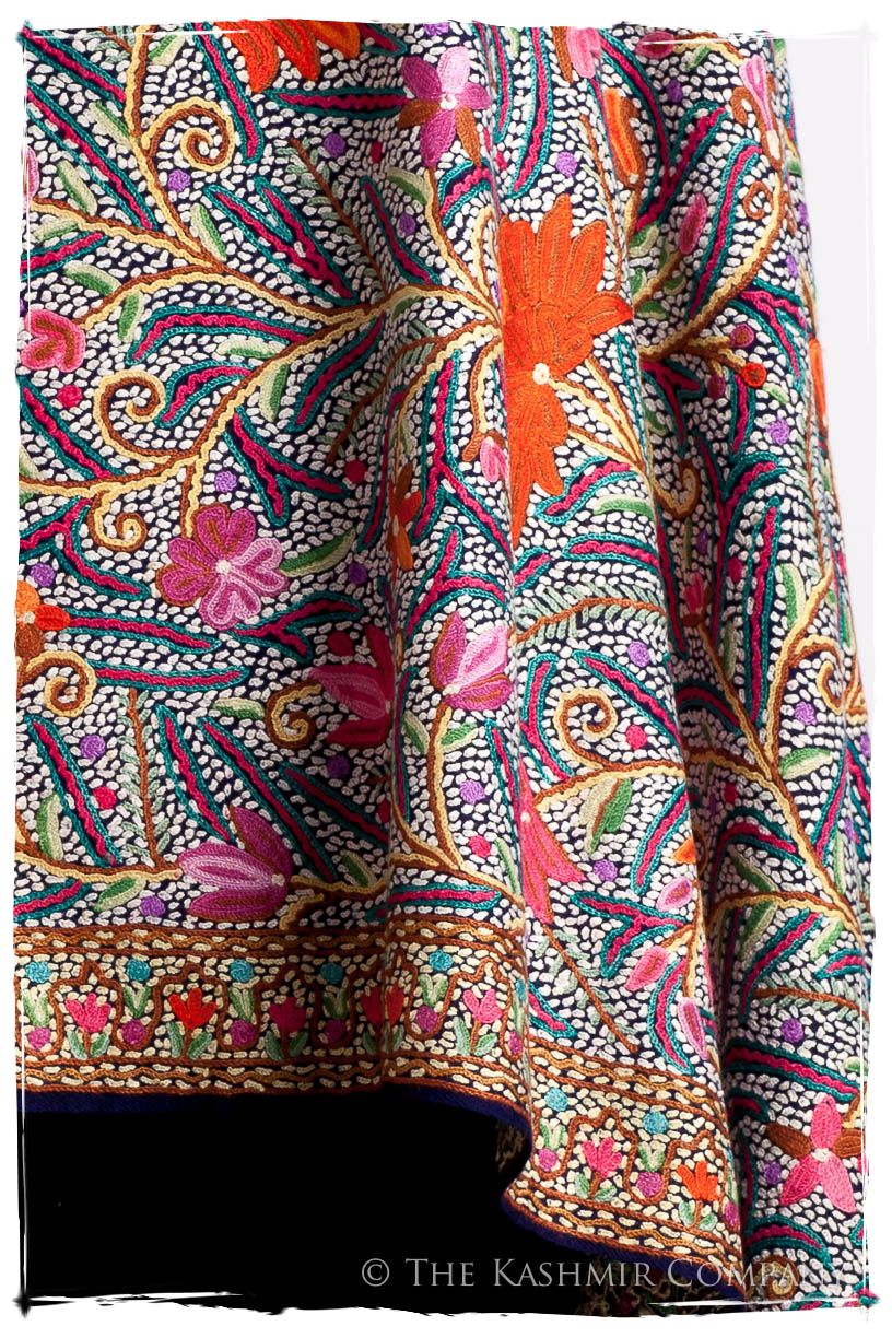 Lotus du lac Cachemire Antiquaires Shawl