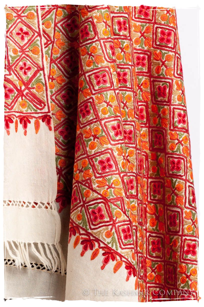 Mosaïque de Rose Français Antiquaires Shawl