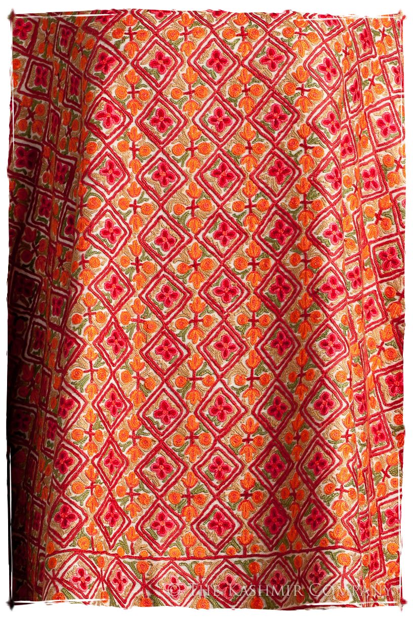 Mosaïque de Rose Français Antiquaires Shawl