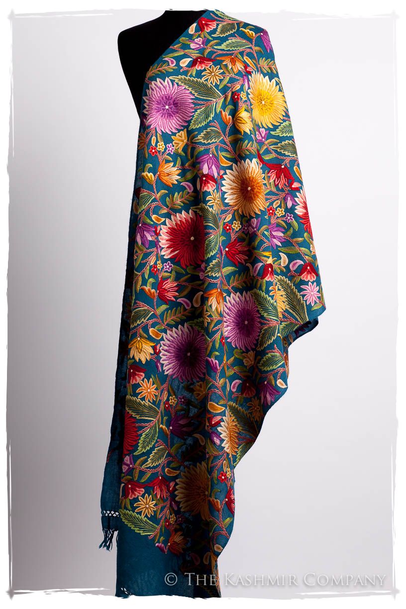 Fleur du Soleil Océan Bleu Renoirs Dream Shawl