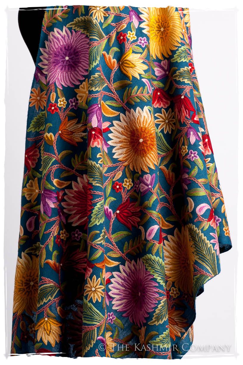 Fleur du Soleil Océan Bleu Renoirs Dream Shawl