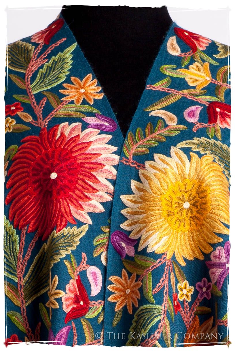 Fleur du Soleil Océan Bleu Renoirs Dream Shawl