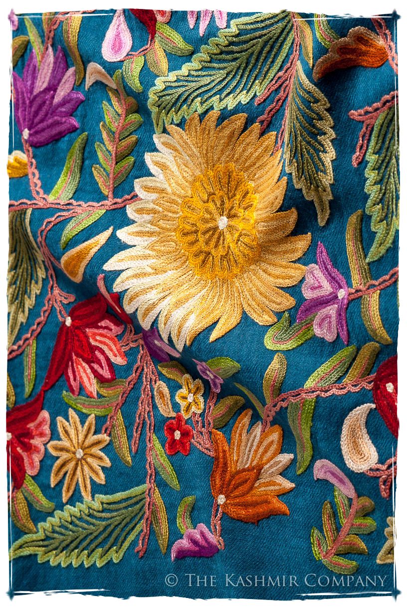 Fleur du Soleil Océan Bleu Renoirs Dream Shawl