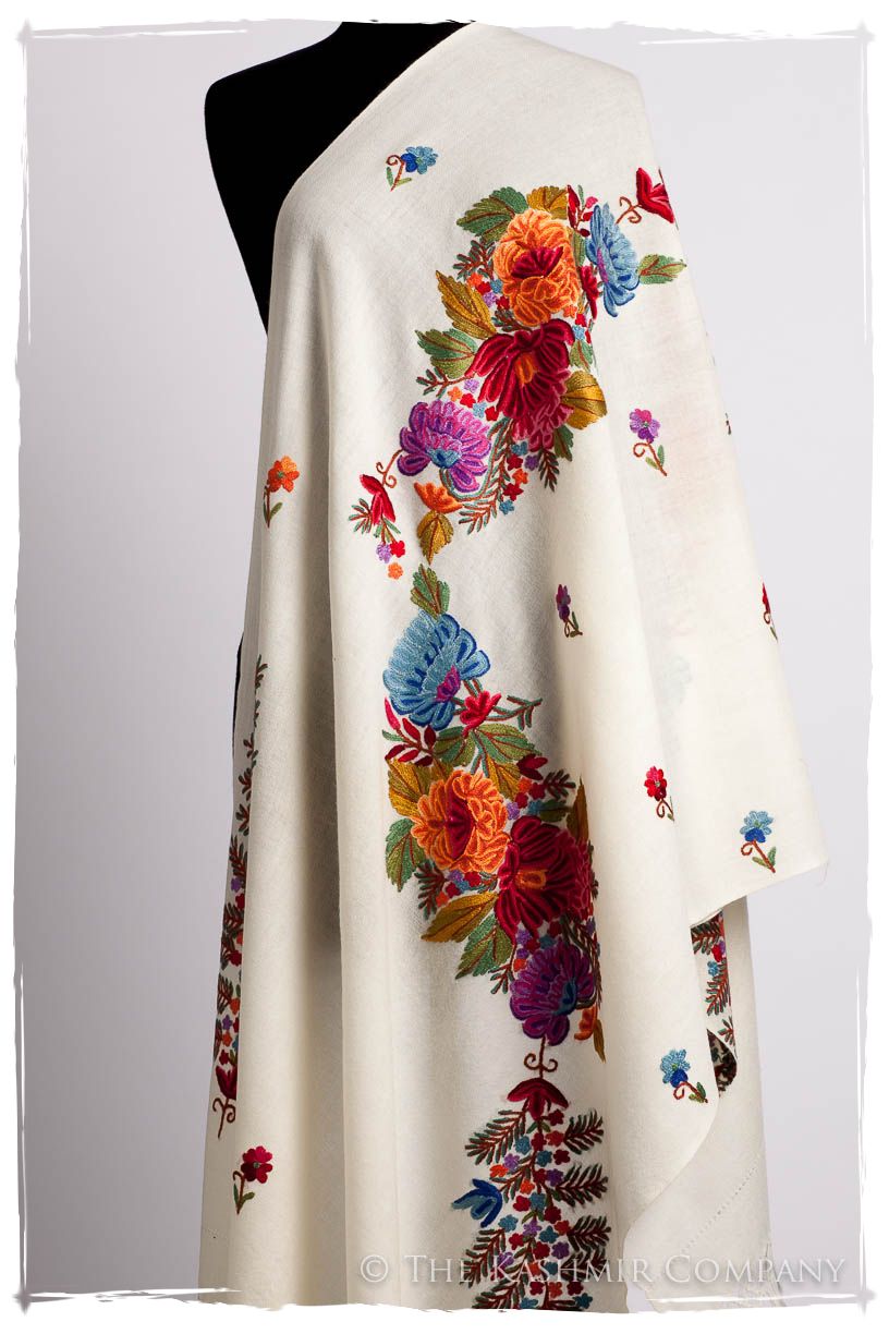 Frontière Jardin D'ivoire Bouquet Mascarade Shawl