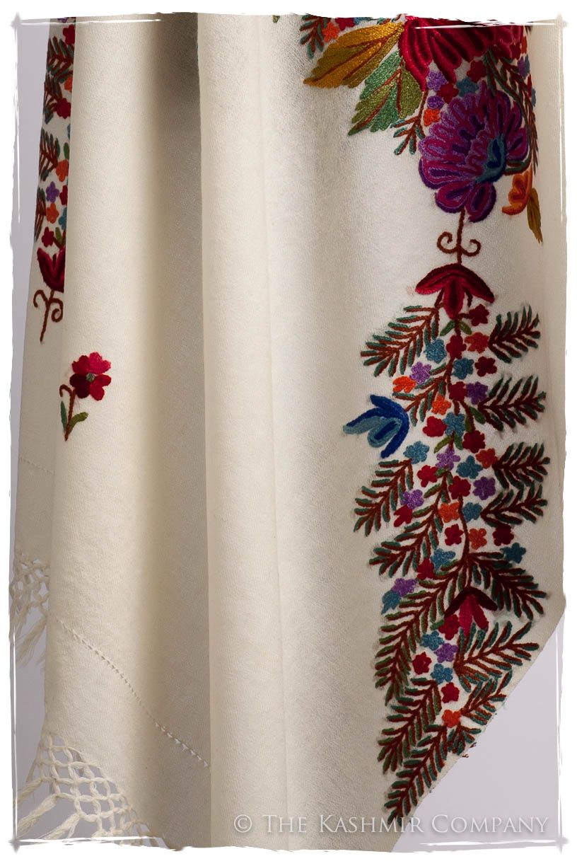 Frontière Jardin D'ivoire Bouquet Mascarade Shawl