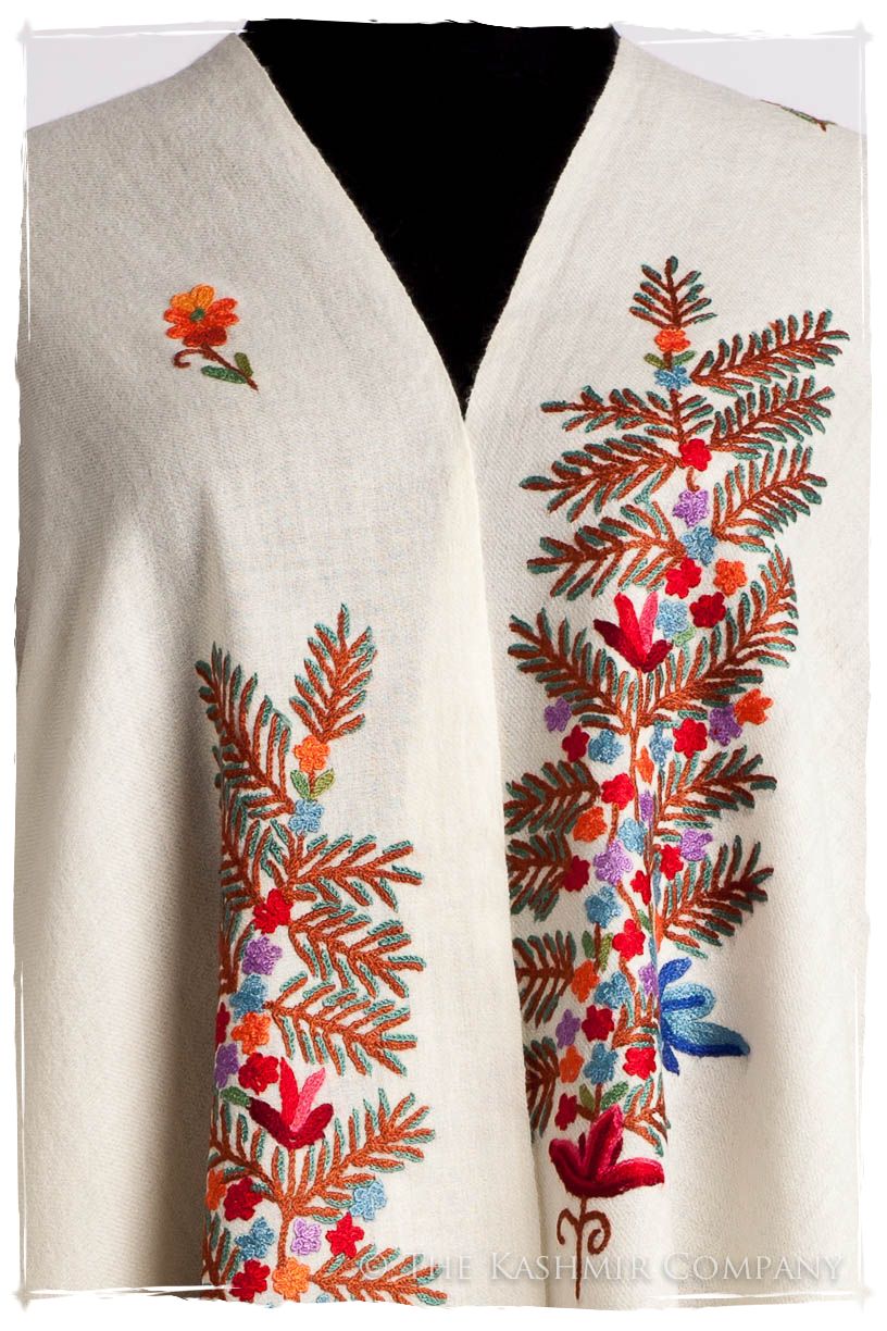 Frontière Jardin D'ivoire Bouquet Mascarade Shawl