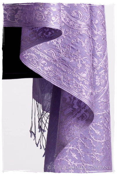 The Célébration Fabuleuse Lilac Jardin Shawl