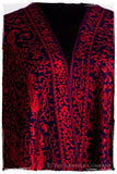 The Célébration Fabuleuse Rouge Bleu Shawl