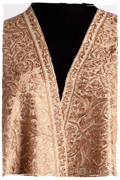 The Célébration Fabuleuse Gold Mughal Shawl