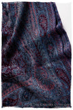 Violet Français Mughal Paisley Reversible Soft Cashmere Scarf/Shawl