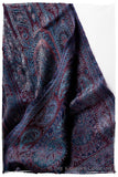 Violet Français Mughal Paisley Reversible Soft Cashmere Scarf/Shawl