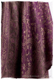 Orchidée Iris Mughal Paisley Reversible Soft Cashmere Scarf/Shawl