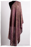 Orchidée Iris Mughal Paisley Reversible Soft Cashmere Scarf/Shawl