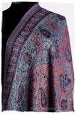 Étoile Saphir Mughal Paisley Reversible Soft Cashmere Scarf/Shawl
