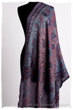 Étoile Saphir Mughal Paisley Reversible Soft Cashmere Scarf/Shawl
