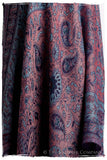 Étoile Saphir Mughal Paisley Reversible Soft Cashmere Scarf/Shawl