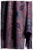 Étoile Saphir Mughal Paisley Reversible Soft Cashmere Scarf/Shawl