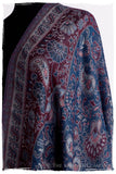 Étoile Saphir Mughal Paisley Reversible Soft Cashmere Scarf/Shawl