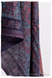 Étoile Saphir Mughal Paisley Reversible Soft Cashmere Scarf/Shawl