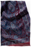 Étoile Saphir Mughal Paisley Reversible Soft Cashmere Scarf/Shawl