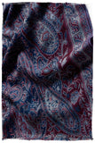 Étoile Saphir Mughal Paisley Reversible Soft Cashmere Scarf/Shawl