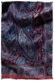 Étoile Saphir Mughal Paisley Reversible Soft Cashmere Scarf/Shawl