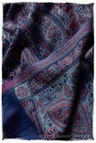Étoile Saphir Mughal Paisley Reversible Soft Cashmere Scarf/Shawl